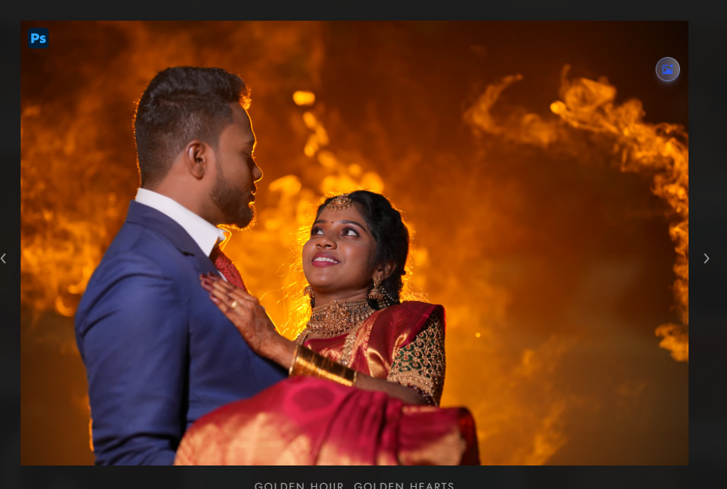 Bride and groom embracing in warm golden light — wedding photography by Arul Impressions, Vellore